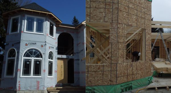 Comparing progress on the new home build